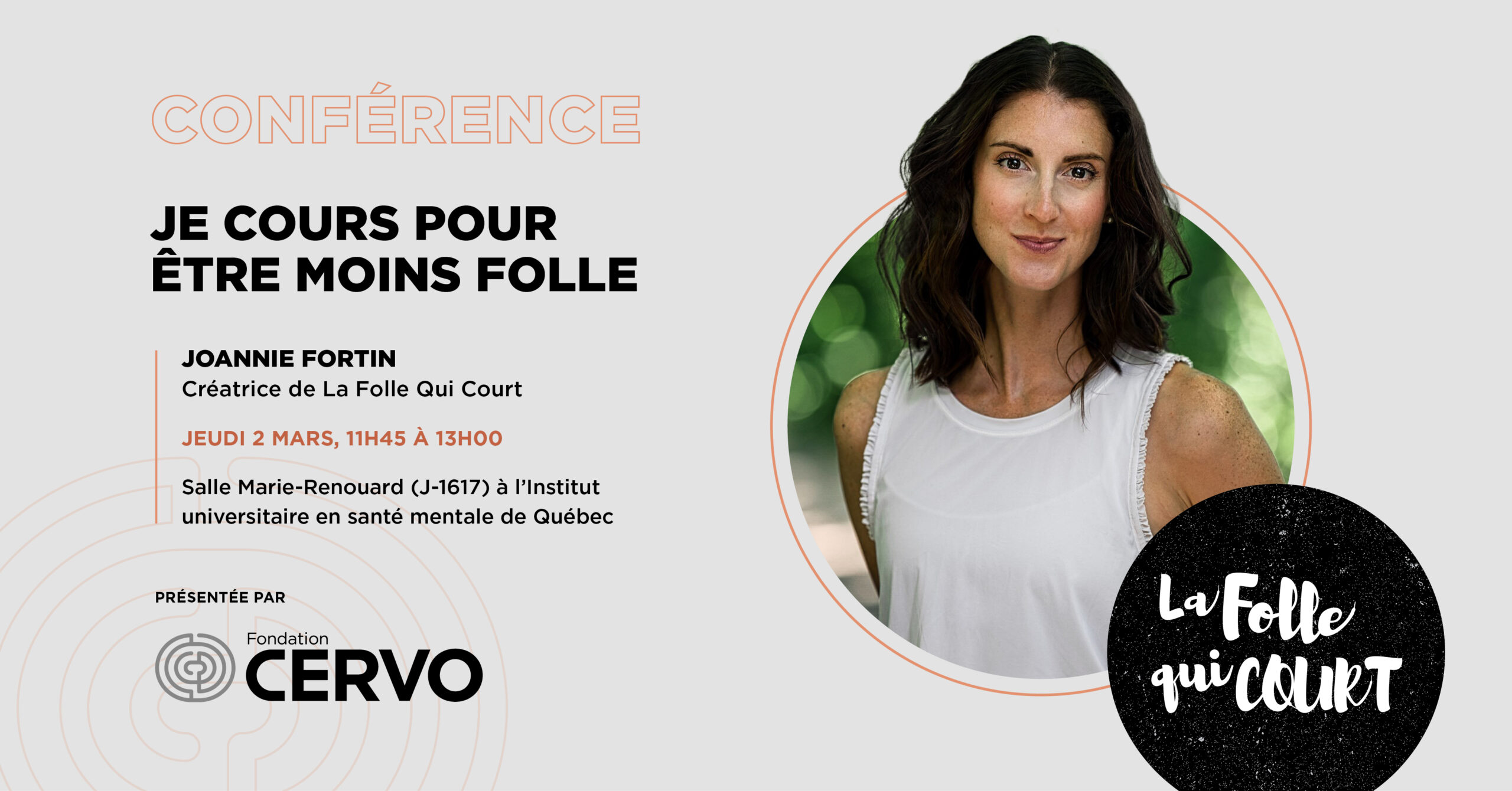 Image pour l'article La Folle Qui Court, le 2 mars dès midi à l&rsquo;IUSMQ